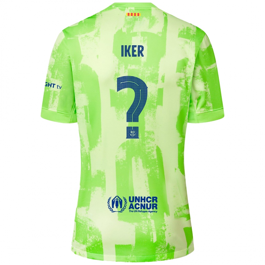 Kinder Iker Rodríguez #0 Limettengrün Ausweichtrikot Trikot 2024/25 T-Shirt Österreich