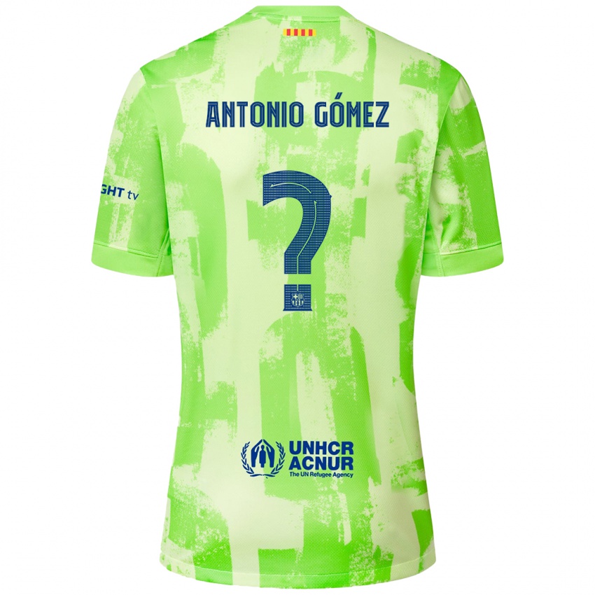 Kinder Antonio Gómez #0 Limettengrün Ausweichtrikot Trikot 2024/25 T-Shirt Österreich