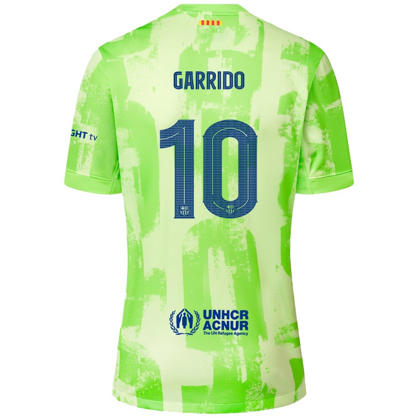 Kinder Aleix Garrido #10 Limettengrün Ausweichtrikot Trikot 2024/25 T-Shirt Österreich