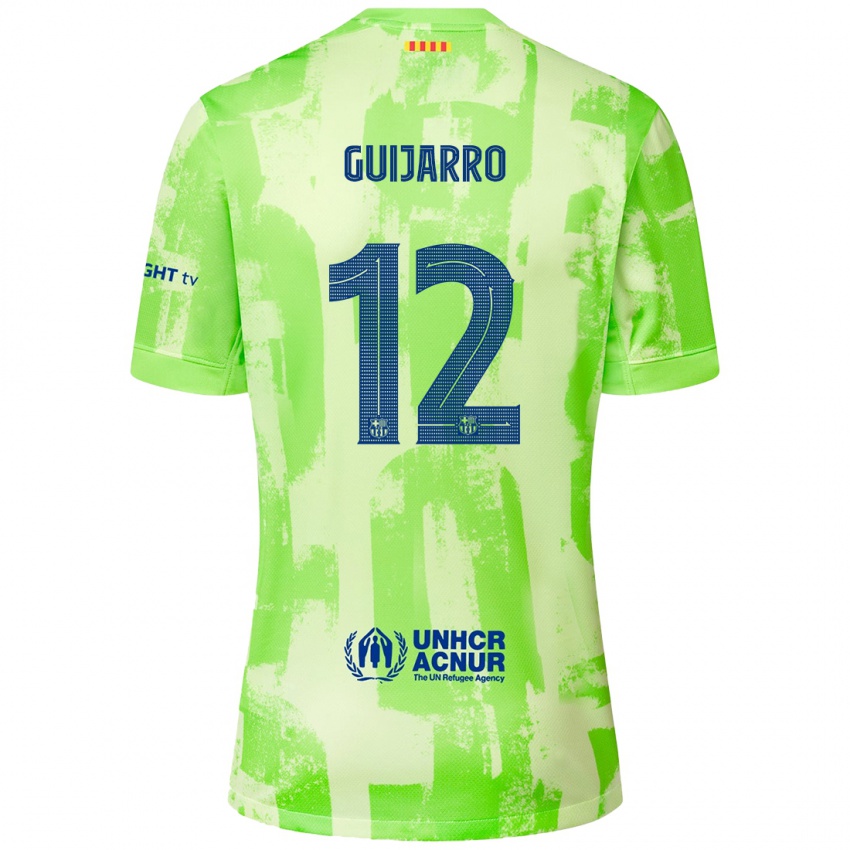 Kinder Patricia Guijarro #12 Limettengrün Ausweichtrikot Trikot 2024/25 T-Shirt Österreich