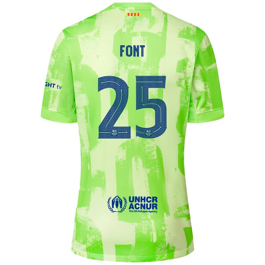 Kinder Gemma Font #25 Limettengrün Ausweichtrikot Trikot 2024/25 T-Shirt Österreich