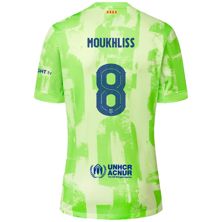 Kinder Moha Moukhliss #8 Limettengrün Ausweichtrikot Trikot 2024/25 T-Shirt Österreich