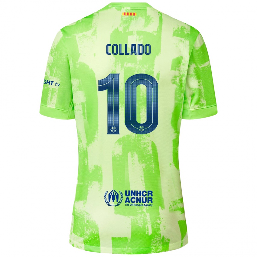 Kinder Alex Collado #10 Limettengrün Ausweichtrikot Trikot 2024/25 T-Shirt Österreich