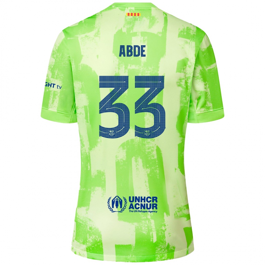 Kinder Ez Abde #33 Limettengrün Ausweichtrikot Trikot 2024/25 T-Shirt Österreich