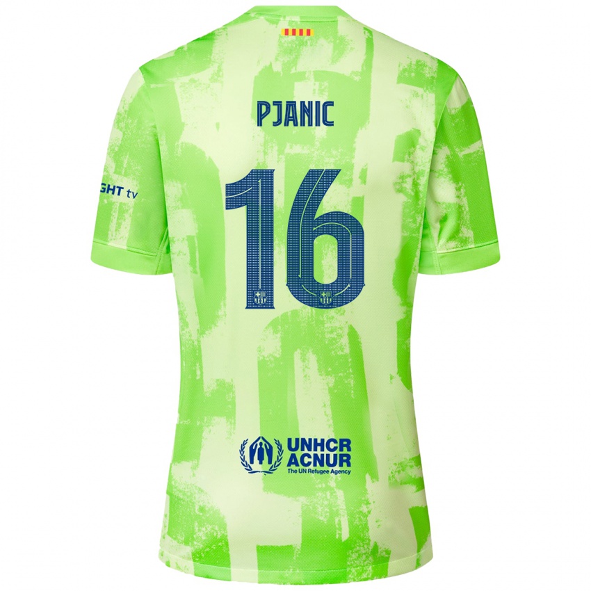 Kinder Miralem Pjanic #16 Limettengrün Ausweichtrikot Trikot 2024/25 T-Shirt Österreich