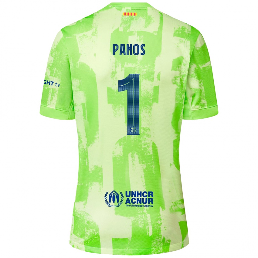 Kinder Sandra Panos #1 Limettengrün Ausweichtrikot Trikot 2024/25 T-Shirt Österreich