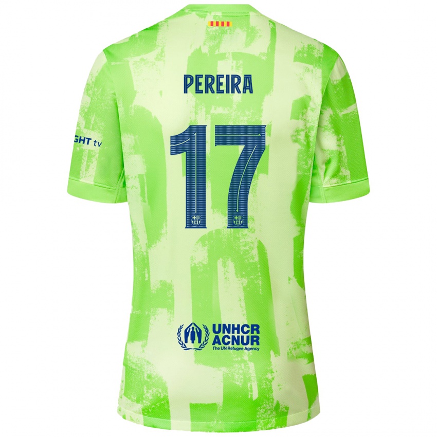 Kinder Andrea Pereira #17 Limettengrün Ausweichtrikot Trikot 2024/25 T-Shirt Österreich