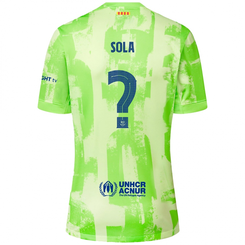 Kinder Arnau Sola #0 Limettengrün Ausweichtrikot Trikot 2024/25 T-Shirt Österreich