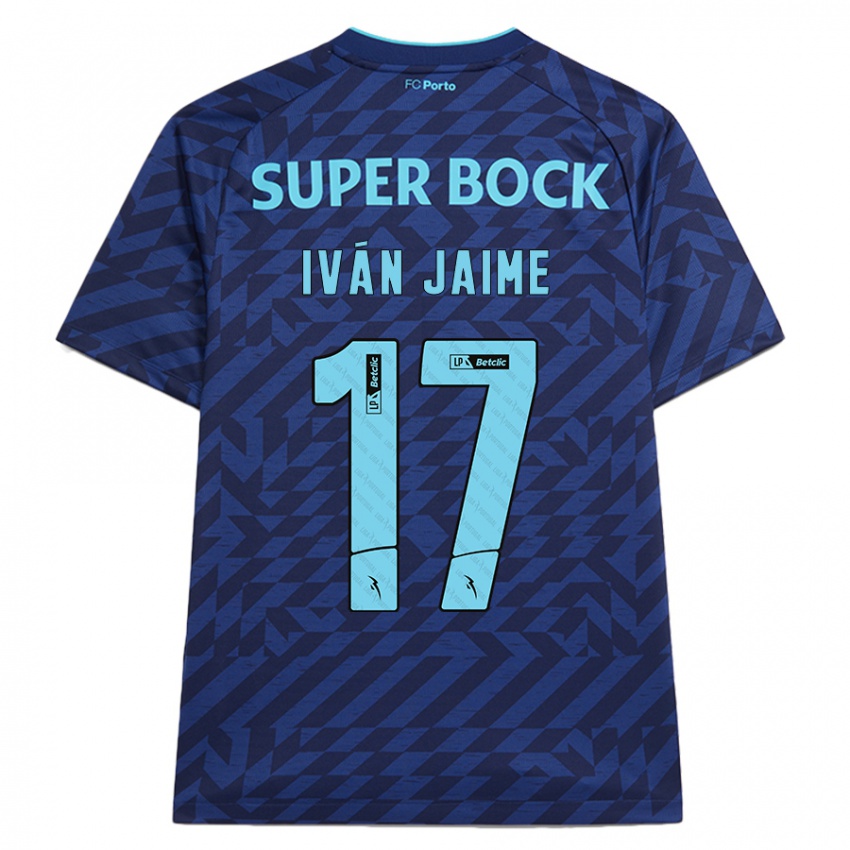 Kinder Iván Jaime #17 Marineblau Ausweichtrikot Trikot 2024/25 T-Shirt Österreich