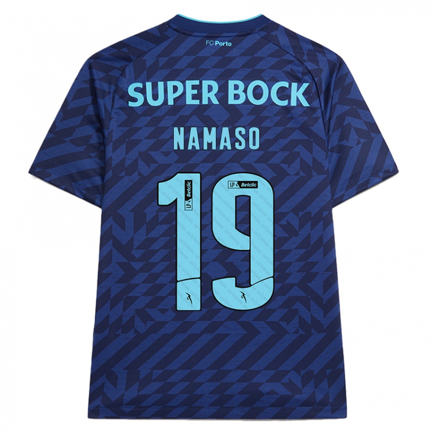 Kinder Danny Namaso #19 Marineblau Ausweichtrikot Trikot 2024/25 T-Shirt Österreich