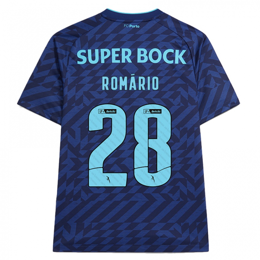 Kinder Romário Baró #28 Marineblau Ausweichtrikot Trikot 2024/25 T-Shirt Österreich