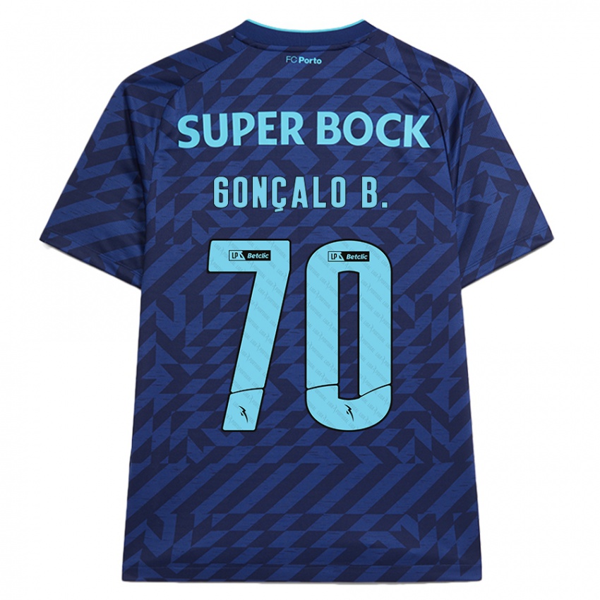 Kinder Gonçalo Borges #70 Marineblau Ausweichtrikot Trikot 2024/25 T-Shirt Österreich