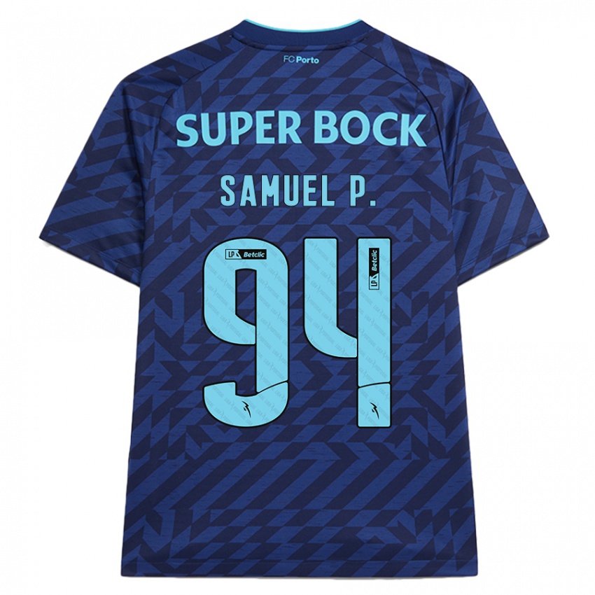 Kinder Samuel Portugal #94 Marineblau Ausweichtrikot Trikot 2024/25 T-Shirt Österreich