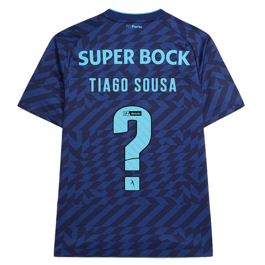 Kinder Tiago Sousa #0 Marineblau Ausweichtrikot Trikot 2024/25 T-Shirt Österreich