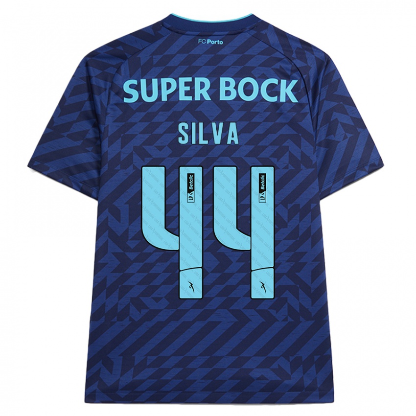 Kinder Felipe Silva #44 Marineblau Ausweichtrikot Trikot 2024/25 T-Shirt Österreich