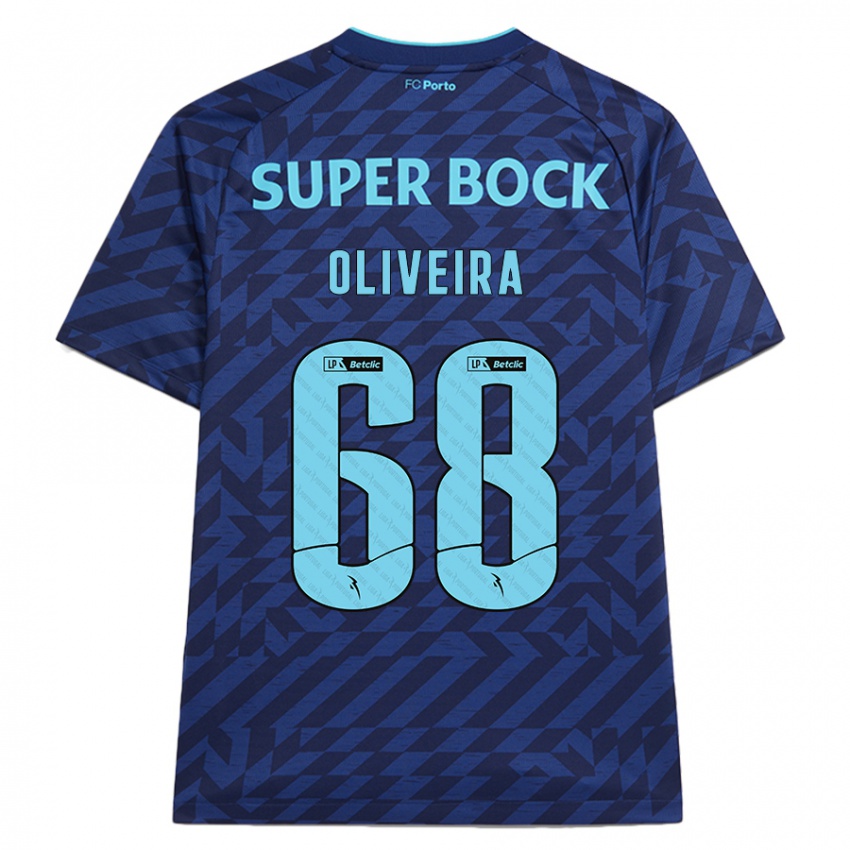 Kinder André Oliveira #68 Marineblau Ausweichtrikot Trikot 2024/25 T-Shirt Österreich