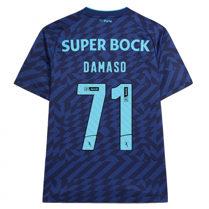 Kinder Nico Damaso #71 Marineblau Ausweichtrikot Trikot 2024/25 T-Shirt Österreich