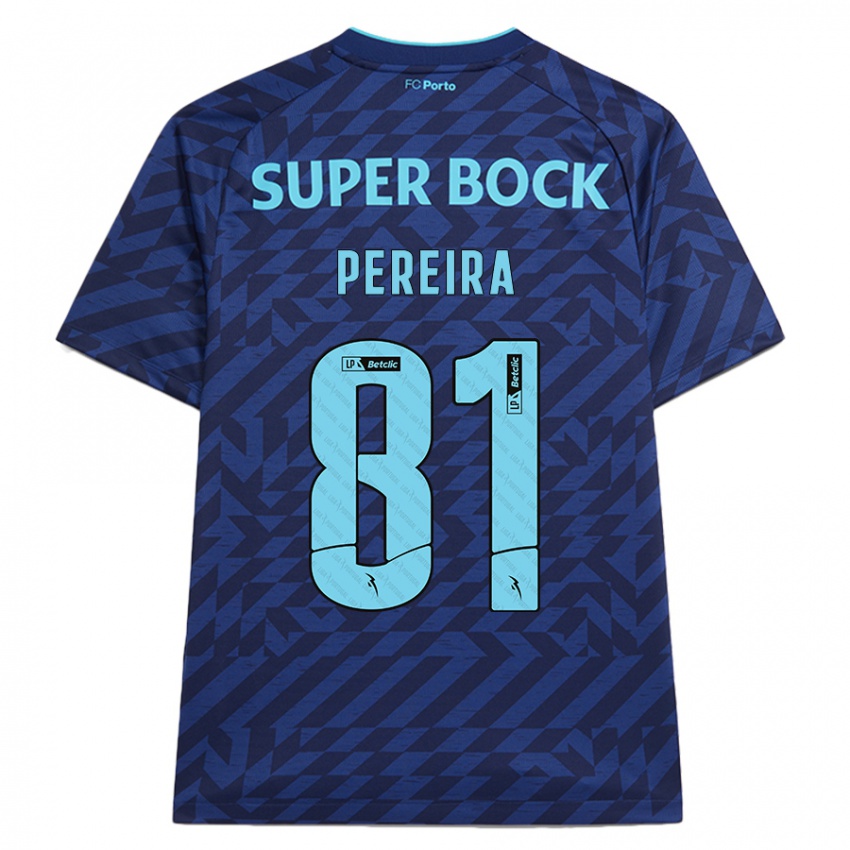 Kinder Martim Pereira #81 Marineblau Ausweichtrikot Trikot 2024/25 T-Shirt Österreich