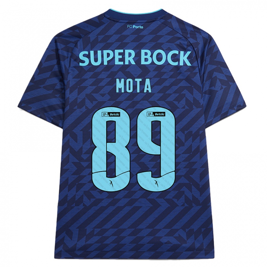 Kinder Luís Mota #89 Marineblau Ausweichtrikot Trikot 2024/25 T-Shirt Österreich