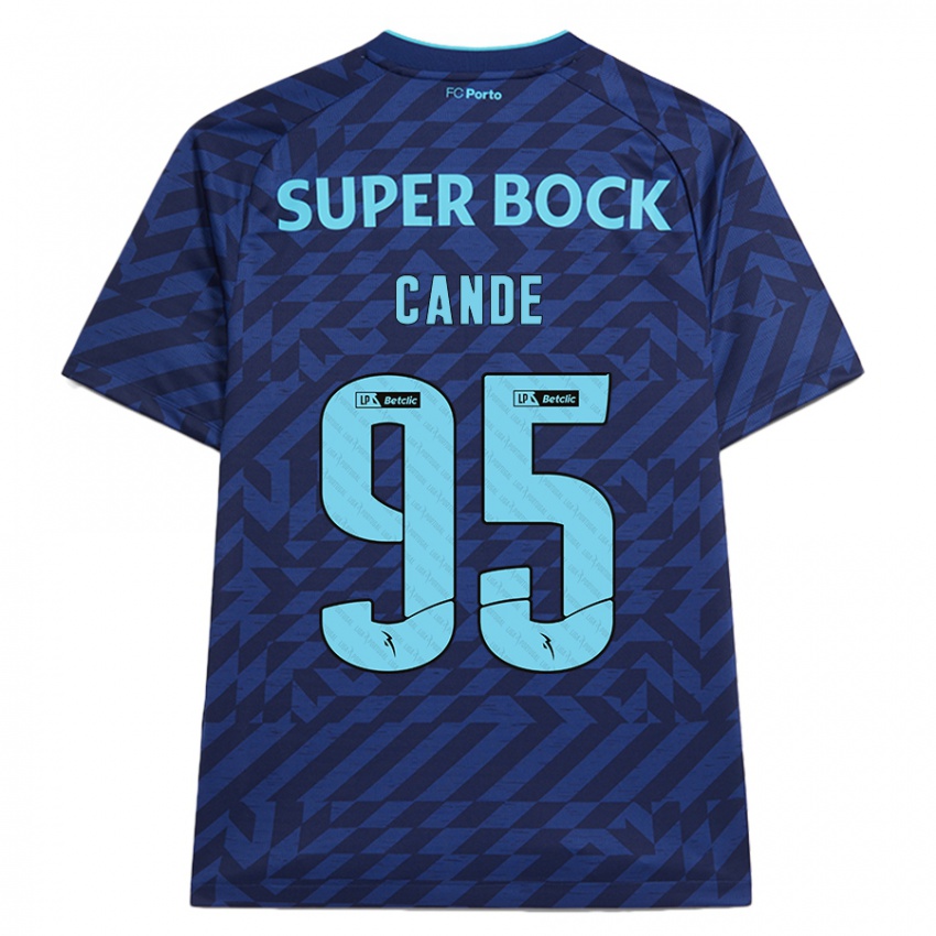 Kinder Anhá Cande #95 Marineblau Ausweichtrikot Trikot 2024/25 T-Shirt Österreich