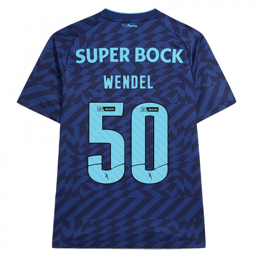 Kinder Wendel #50 Marineblau Ausweichtrikot Trikot 2024/25 T-Shirt Österreich