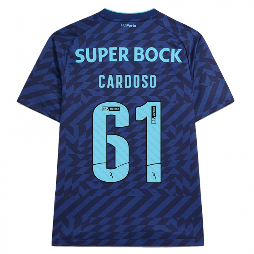 Kinder Ivan Cardoso #61 Marineblau Ausweichtrikot Trikot 2024/25 T-Shirt Österreich