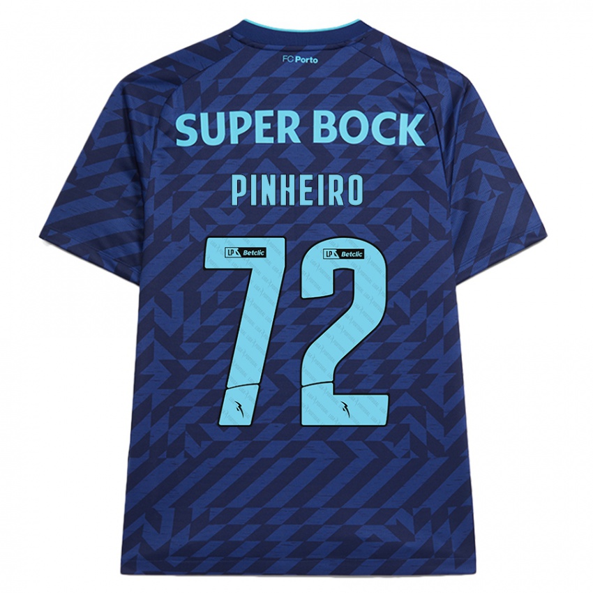 Kinder Rodrigo Pinheiro #72 Marineblau Ausweichtrikot Trikot 2024/25 T-Shirt Österreich