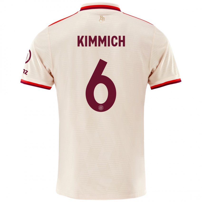 Kinder Joshua Kimmich #6 Leinen Ausweichtrikot Trikot 2024/25 T-Shirt Österreich