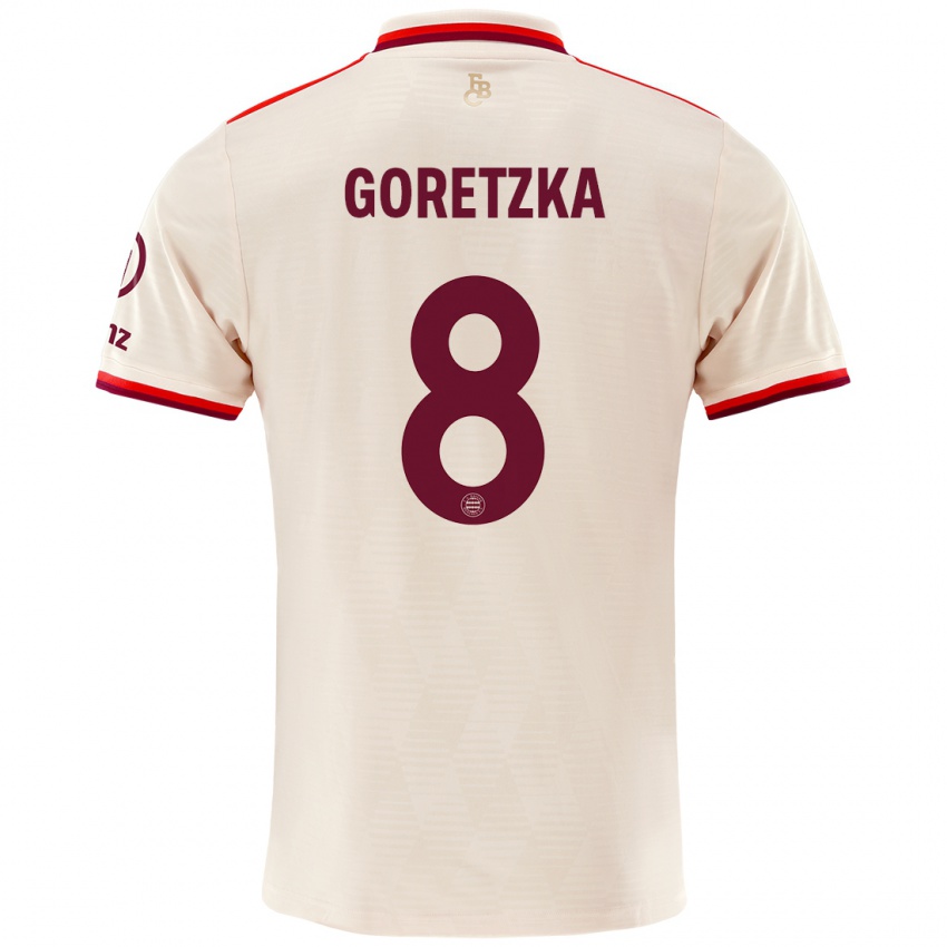 Kinder Leon Goretzka #8 Leinen Ausweichtrikot Trikot 2024/25 T-Shirt Österreich