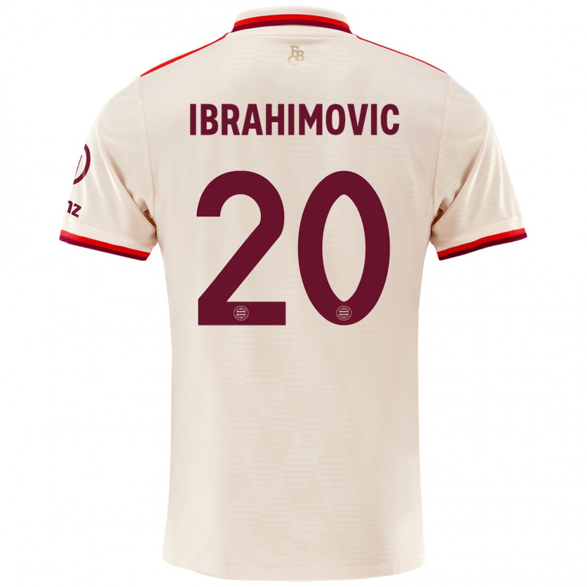 Kinder Arijon Ibrahimovic #20 Leinen Ausweichtrikot Trikot 2024/25 T-Shirt Österreich