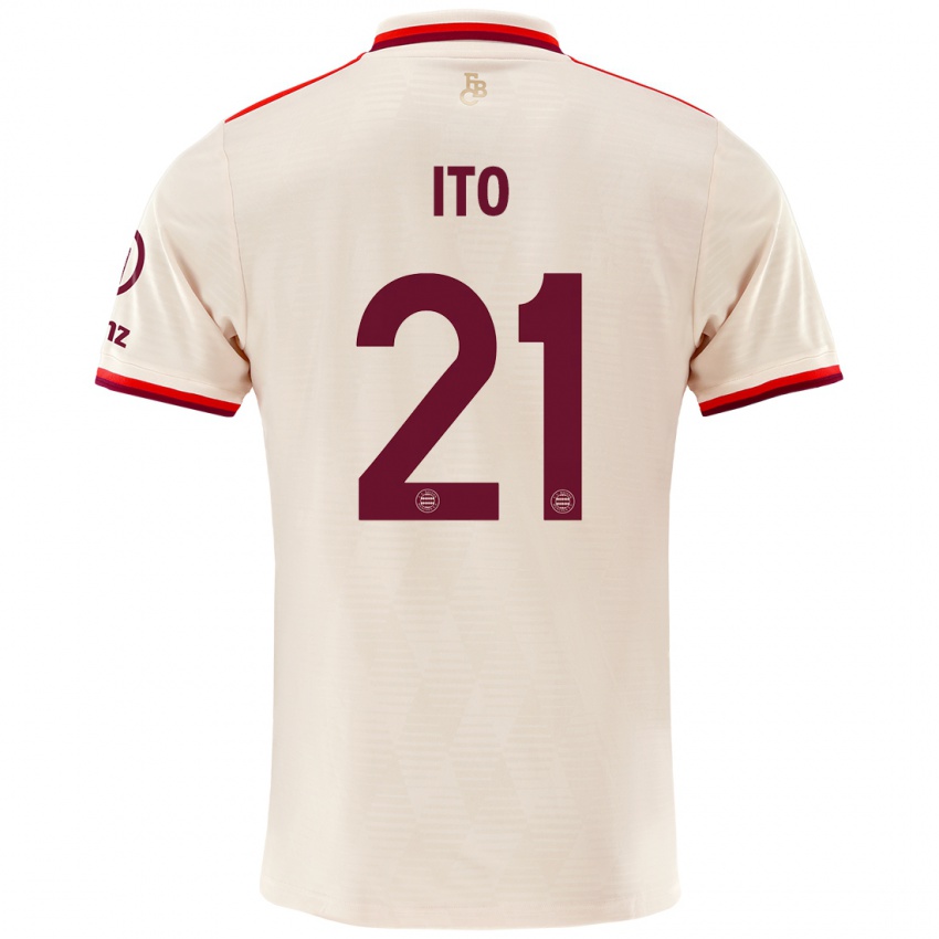 Kinder Hiroki Ito #21 Leinen Ausweichtrikot Trikot 2024/25 T-Shirt Österreich