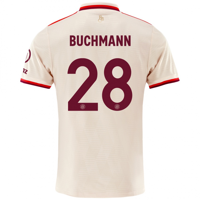 Kinder Tarek Buchmann #28 Leinen Ausweichtrikot Trikot 2024/25 T-Shirt Österreich