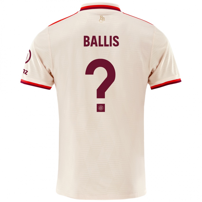 Kinder Benjamin Ballis #0 Leinen Ausweichtrikot Trikot 2024/25 T-Shirt Österreich