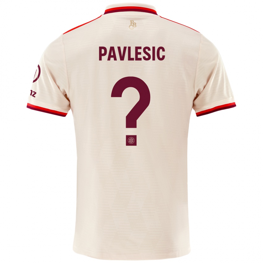 Kinder Anthony Pavlesic #0 Leinen Ausweichtrikot Trikot 2024/25 T-Shirt Österreich