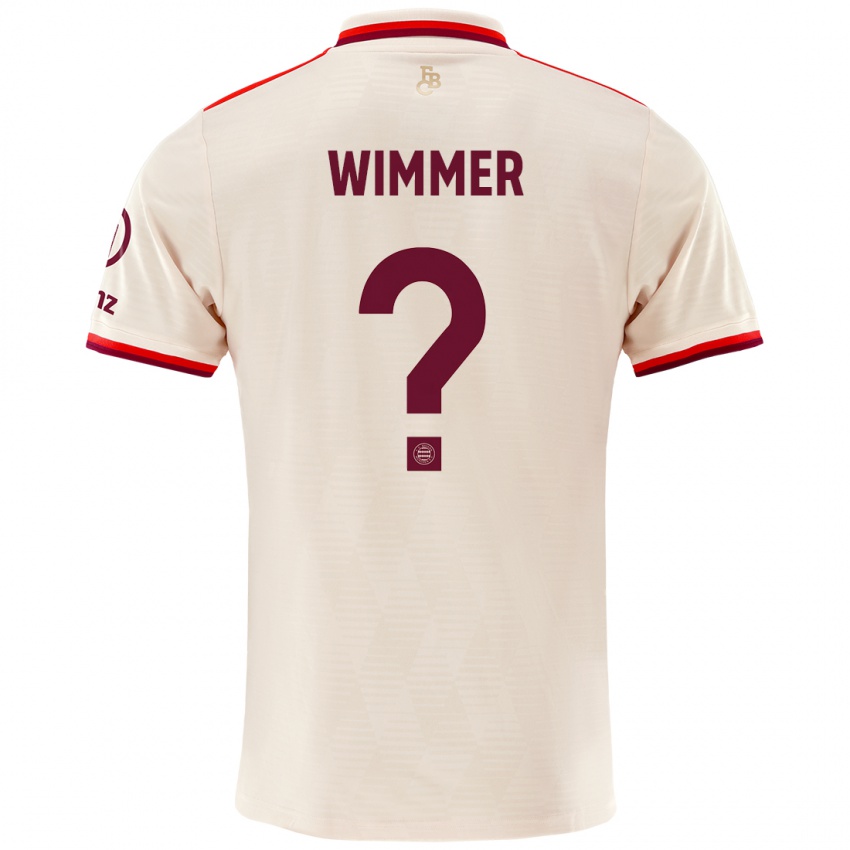 Kinder Benedikt Wimmer #0 Leinen Ausweichtrikot Trikot 2024/25 T-Shirt Österreich