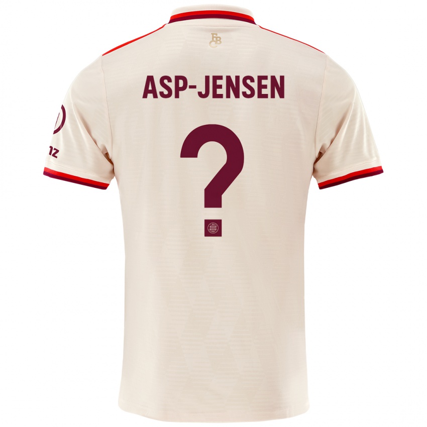 Kinder Jonathan Asp-Jensen #0 Leinen Ausweichtrikot Trikot 2024/25 T-Shirt Österreich