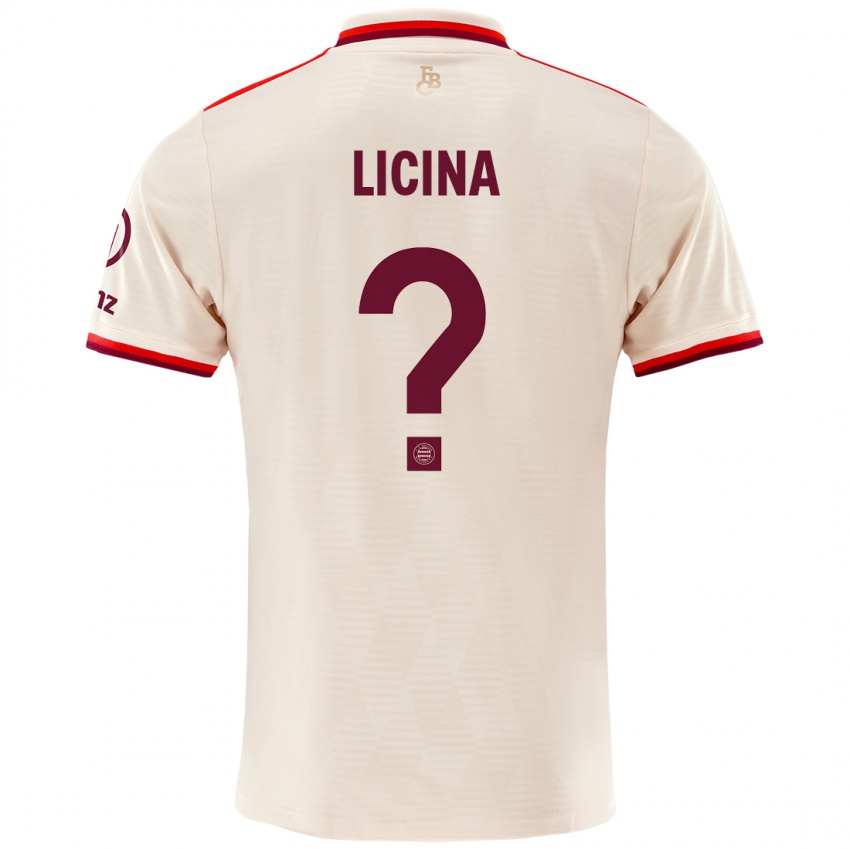 Kinder Adin Licina #0 Leinen Ausweichtrikot Trikot 2024/25 T-Shirt Österreich