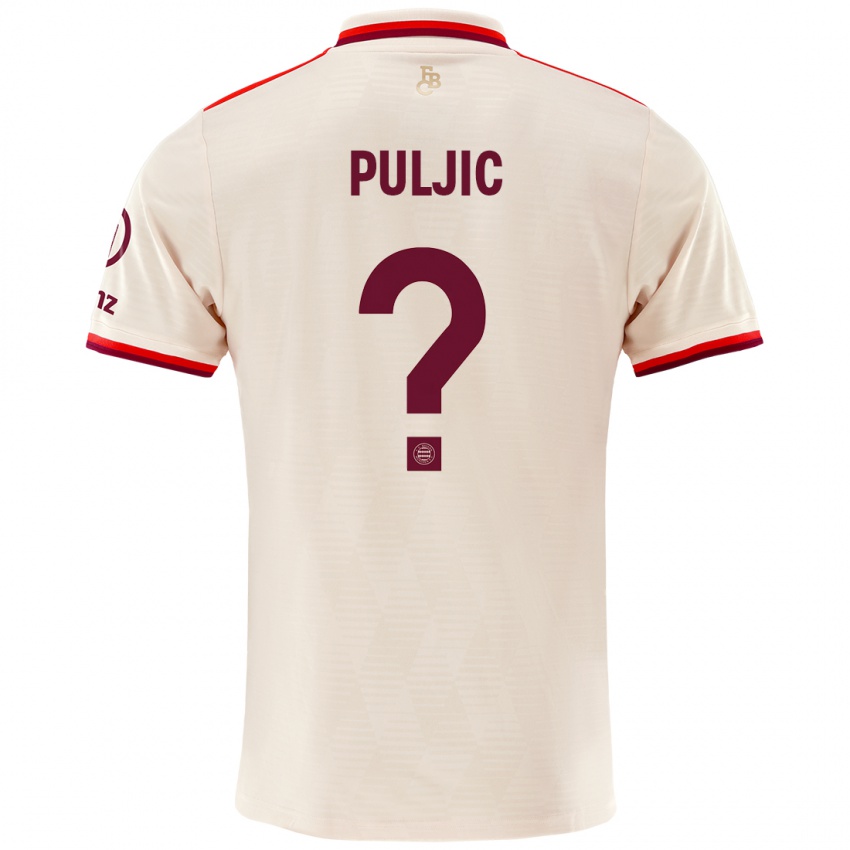 Kinder Ljubo Puljic #0 Leinen Ausweichtrikot Trikot 2024/25 T-Shirt Österreich