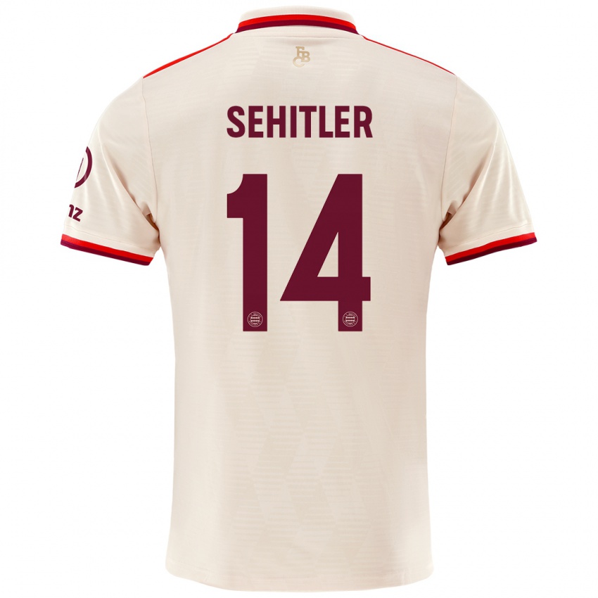 Kinder Alara Şehitler #14 Leinen Ausweichtrikot Trikot 2024/25 T-Shirt Österreich