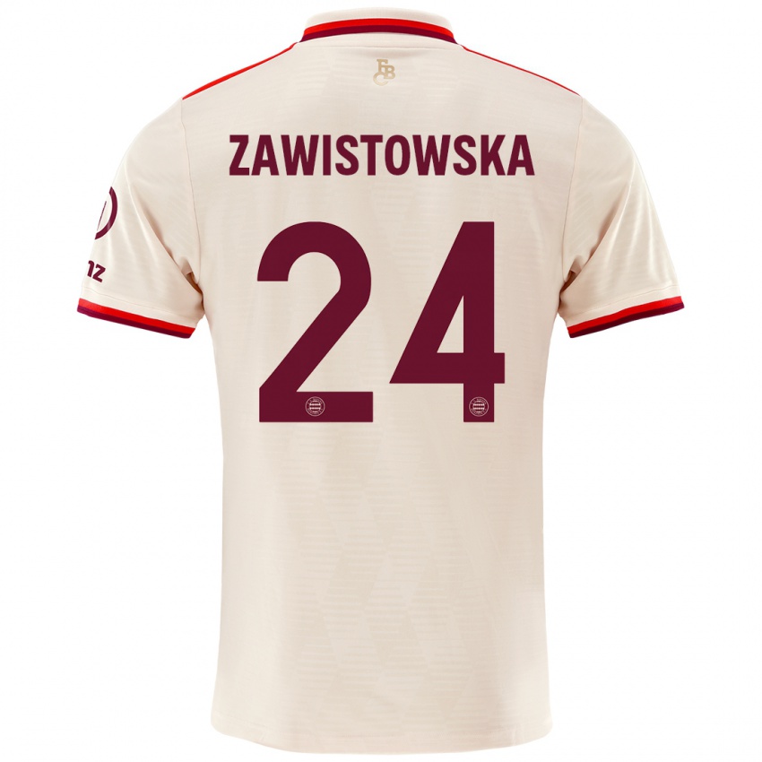 Kinder Weronika Zawistowska #24 Leinen Ausweichtrikot Trikot 2024/25 T-Shirt Österreich