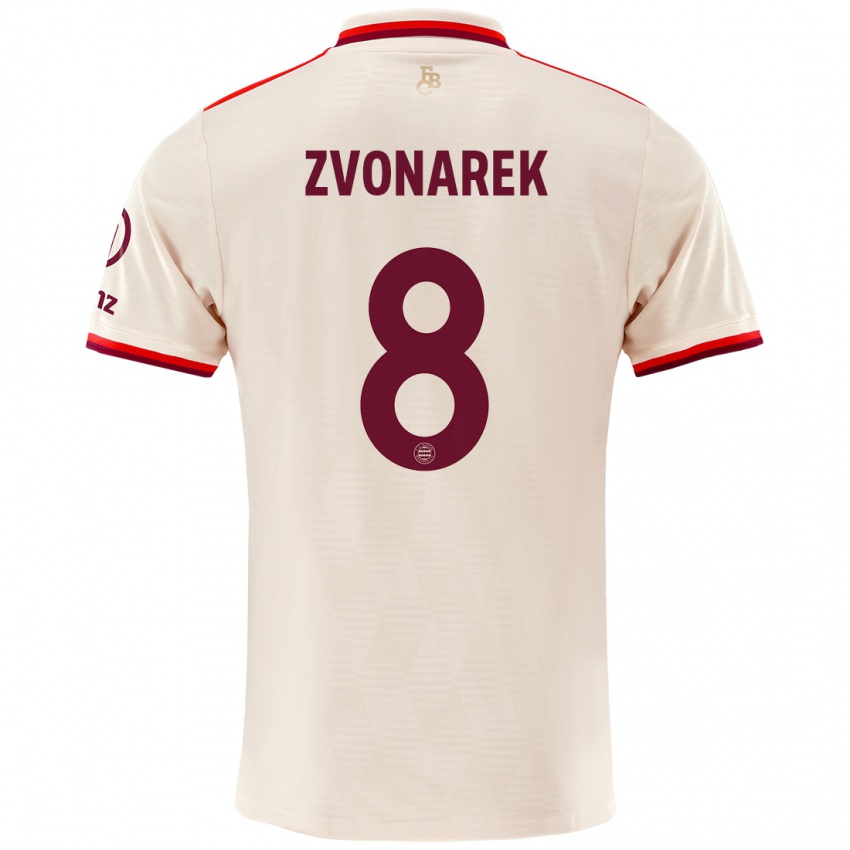 Kinder Lovro Zvonarek #8 Leinen Ausweichtrikot Trikot 2024/25 T-Shirt Österreich