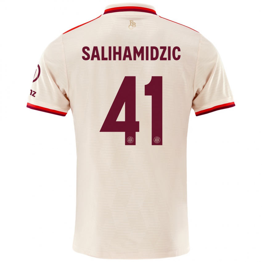 Kinder Nick Salihamidzic #41 Leinen Ausweichtrikot Trikot 2024/25 T-Shirt Österreich