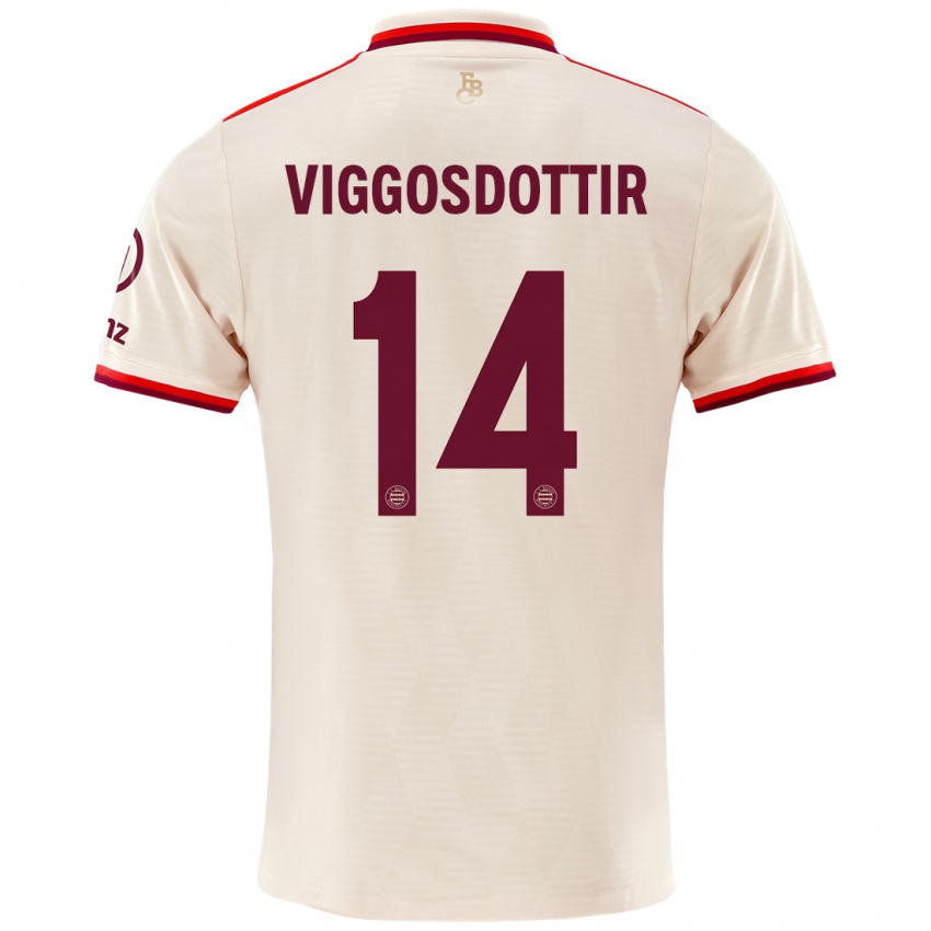 Kinder Glodis Perla Viggosdottir #14 Leinen Ausweichtrikot Trikot 2024/25 T-Shirt Österreich