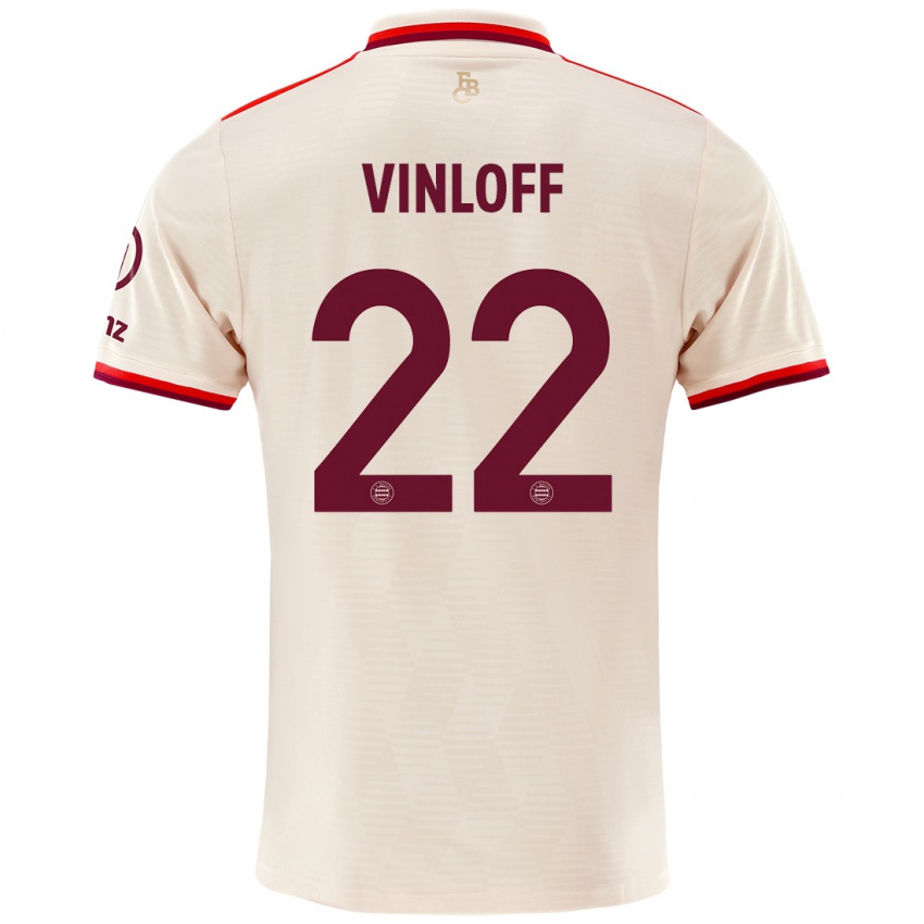 Kinder Matteo Vinloff #22 Leinen Ausweichtrikot Trikot 2024/25 T-Shirt Österreich