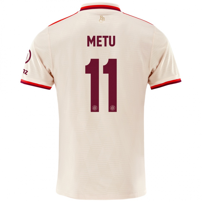 Kinder Emilian Metu #11 Leinen Ausweichtrikot Trikot 2024/25 T-Shirt Österreich