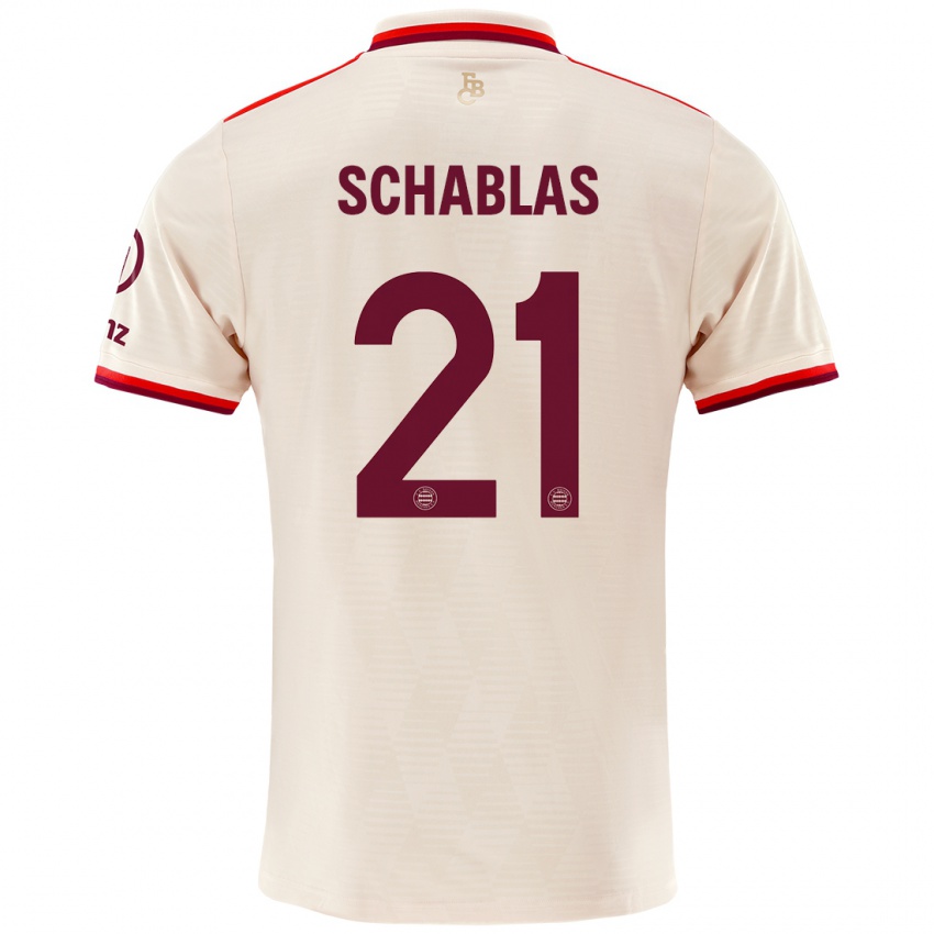 Kinder Matteo Schablas #21 Leinen Ausweichtrikot Trikot 2024/25 T-Shirt Österreich