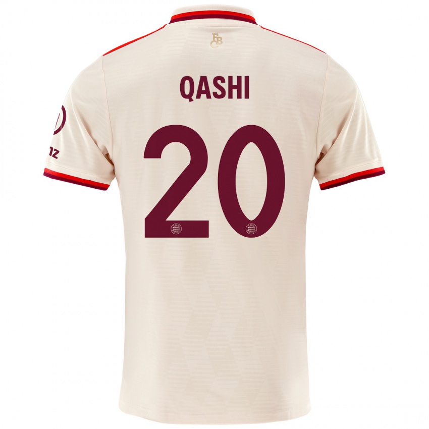 Kinder Yousef Qashi #20 Leinen Ausweichtrikot Trikot 2024/25 T-Shirt Österreich