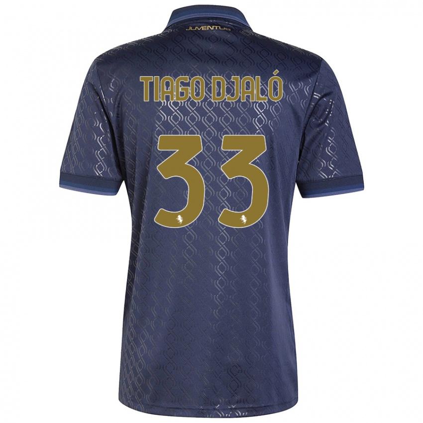 Kinder Tiago Djaló #33 Marineblau Ausweichtrikot Trikot 2024/25 T-Shirt Österreich