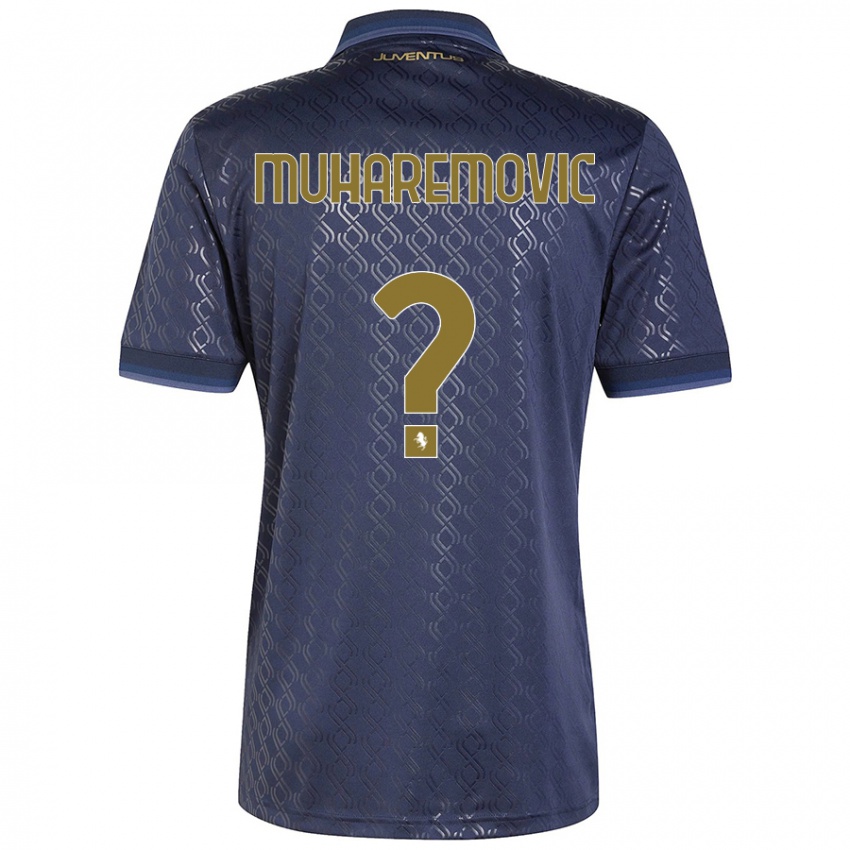 Kinder Tarik Muharemovic #0 Marineblau Ausweichtrikot Trikot 2024/25 T-Shirt Österreich