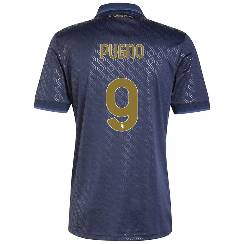 Kinder Diego Pugno #9 Marineblau Ausweichtrikot Trikot 2024/25 T-Shirt Österreich